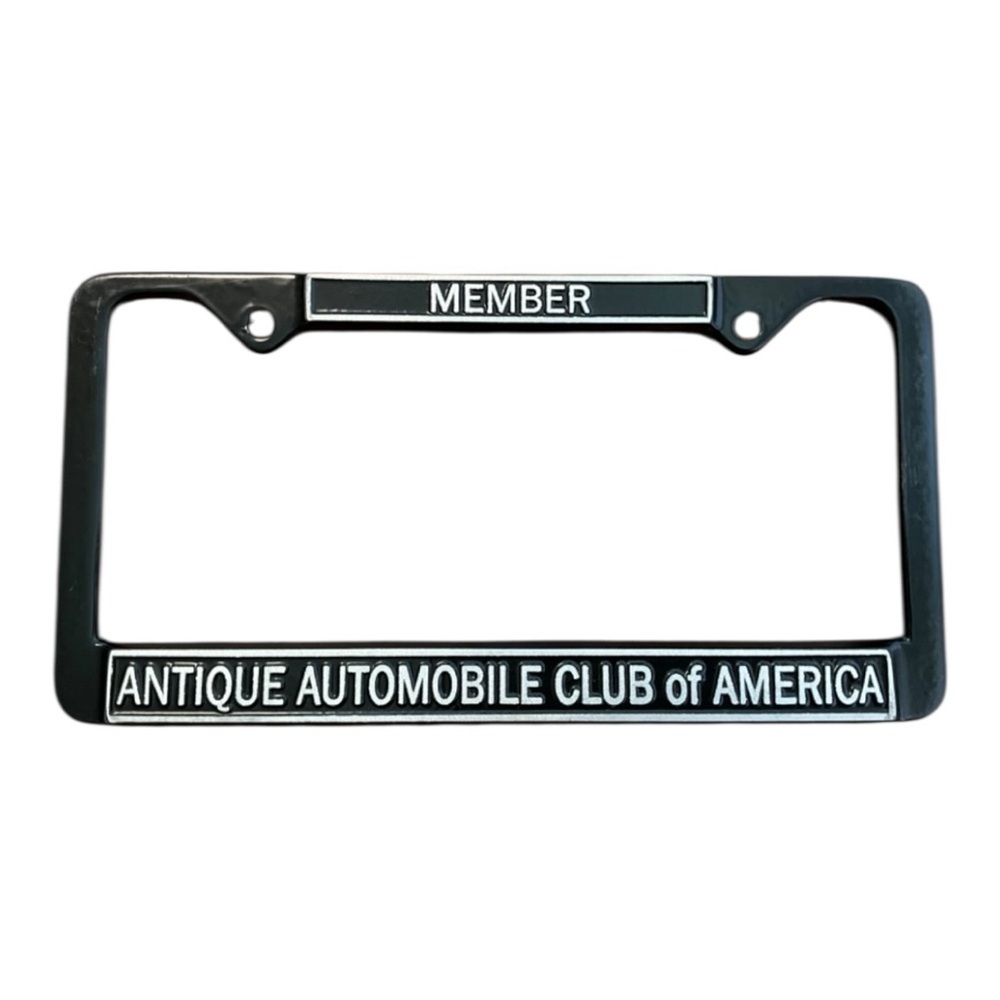 Antique Automobile Club of America Member License Plate Frame powder coated